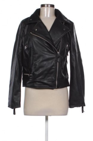 Damen Lederjacke H&M, Größe M, Farbe Schwarz, Preis 29,64 €