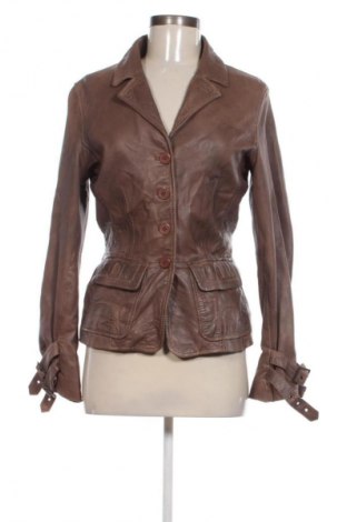 Дамско кожено яке Heine, Размер M, Цвят Кафяв, Цена 49,08 €