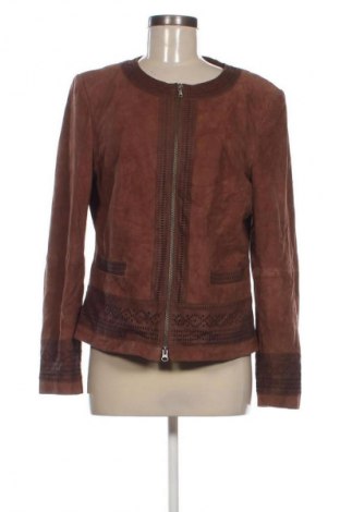 Γυναικείο δερμάτινο μπουφάν Madeleine, Μέγεθος L, Χρώμα Καφέ, Τιμή 94,99 €