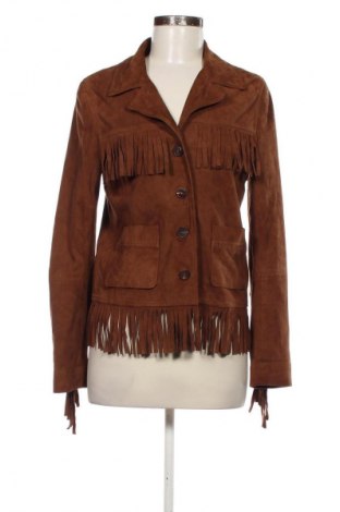 Női bőrdzseki Mango, Méret S, Szín Barna, Ár 17 355 Ft