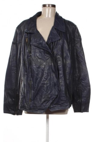 Dámská kožená bunda  Sheego, Velikost 3XL, Barva Modrá, Cena  4 499,00 Kč