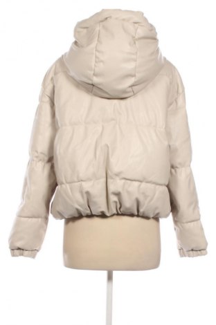 Γυναικείο δερμάτινο μπουφάν Stradivarius, Μέγεθος M, Χρώμα  Μπέζ, Τιμή 30,00 €