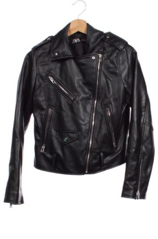 Damen Lederjacke Zara, Größe S, Farbe Schwarz, Preis 20,96 €