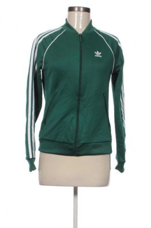 Γυναικεία αθλητική ζακέτα Adidas Originals, Μέγεθος XXS, Χρώμα Πράσινο, Τιμή 31,99 €