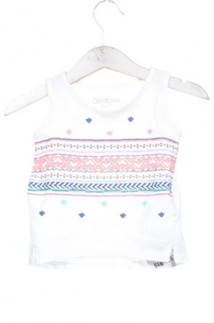 Kinder Top Oshkosh, Größe 6-9m/ 68-74 cm, Farbe Weiß, Preis 5,04 €