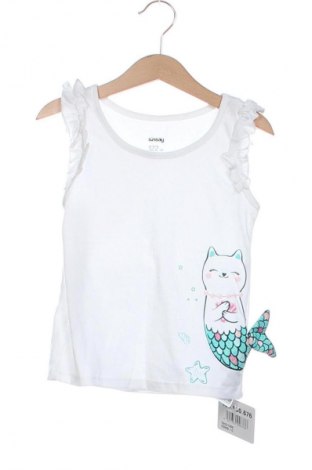 Kinder Top Sinsay, Größe 5-6y/ 116-122 cm, Farbe Weiß, Preis 10,99 €