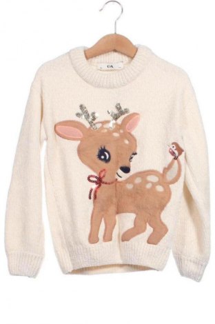 Kinderpullover C&A, Größe 6-7y/ 122-128 cm, Farbe Beige, Preis 8,69 €