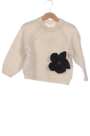 Kinderpullover Zara, Größe 18-24m/ 86-98 cm, Farbe Ecru, Preis 12,00 €