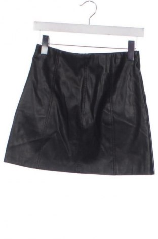 Δερμάτινη φούστα Zara, Μέγεθος XS, Χρώμα Μαύρο, Τιμή 12,00 €