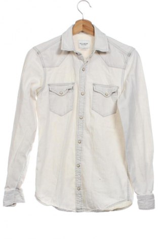 Męska koszula Pull&Bear, Rozmiar XS, Kolor Beżowy, Cena 82,23 zł