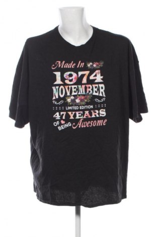 Męski T-shirt Delta, Rozmiar 5XL, Kolor Czarny, Cena 41,99 zł