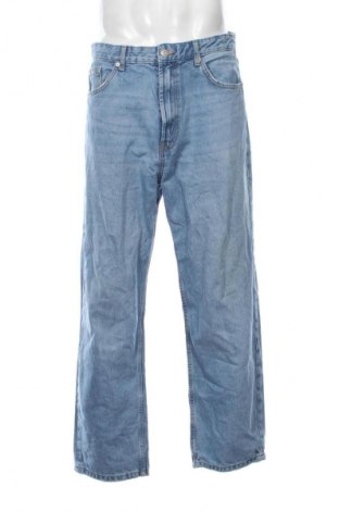 Męskie jeansy Bershka, Rozmiar L, Kolor Niebieski, Cena 59,99 zł