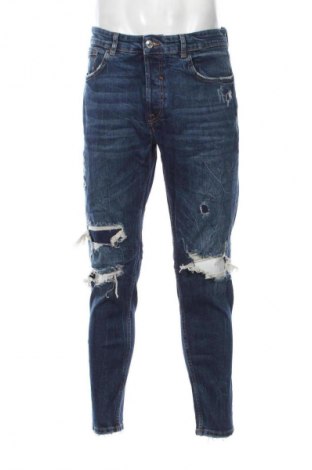 Męskie jeansy Zara, Rozmiar L, Kolor Niebieski, Cena 200,41 zł