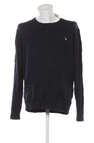 Męski sweter Gant, Rozmiar 3XL, Kolor Niebieski, Cena 242,99 zł