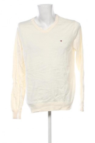 Męski sweter Tommy Hilfiger, Rozmiar L, Kolor ecru, Cena 218,99 zł