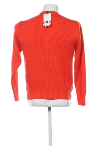 Pulover de bărbați Zara, Mărime S, Culoare Portocaliu, Preț 219,78 Lei