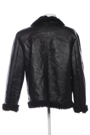Ανδρικό δερμάτινο μπουφάν ASOS, Μέγεθος XL, Χρώμα Μαύρο, Τιμή 34,99 €