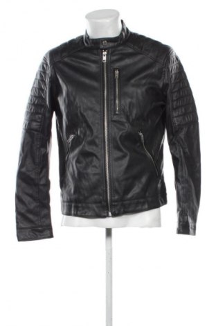 Férfi bőrdzseki H&M, Méret L, Szín Fekete, Ár 10 331 Ft