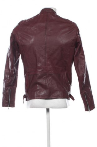 Geacă de piele pentru bărbati Jack & Jones, Mărime M, Culoare Roșu, Preț 988,00 Lei