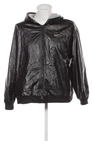 Ανδρικό δερμάτινο μπουφάν SHEIN, Μέγεθος 3XL, Χρώμα Μαύρο, Τιμή 67,99 €