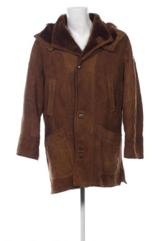 Męski płaszcz Shearling, Rozmiar XL, Kolor Brązowy, Cena 2 651,48 zł