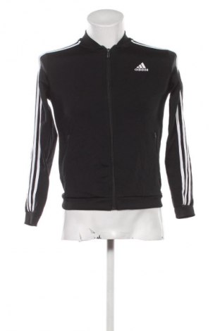Ανδρική αθλητική ζακέτα Adidas, Μέγεθος S, Χρώμα Μαύρο, Τιμή 22,99 €