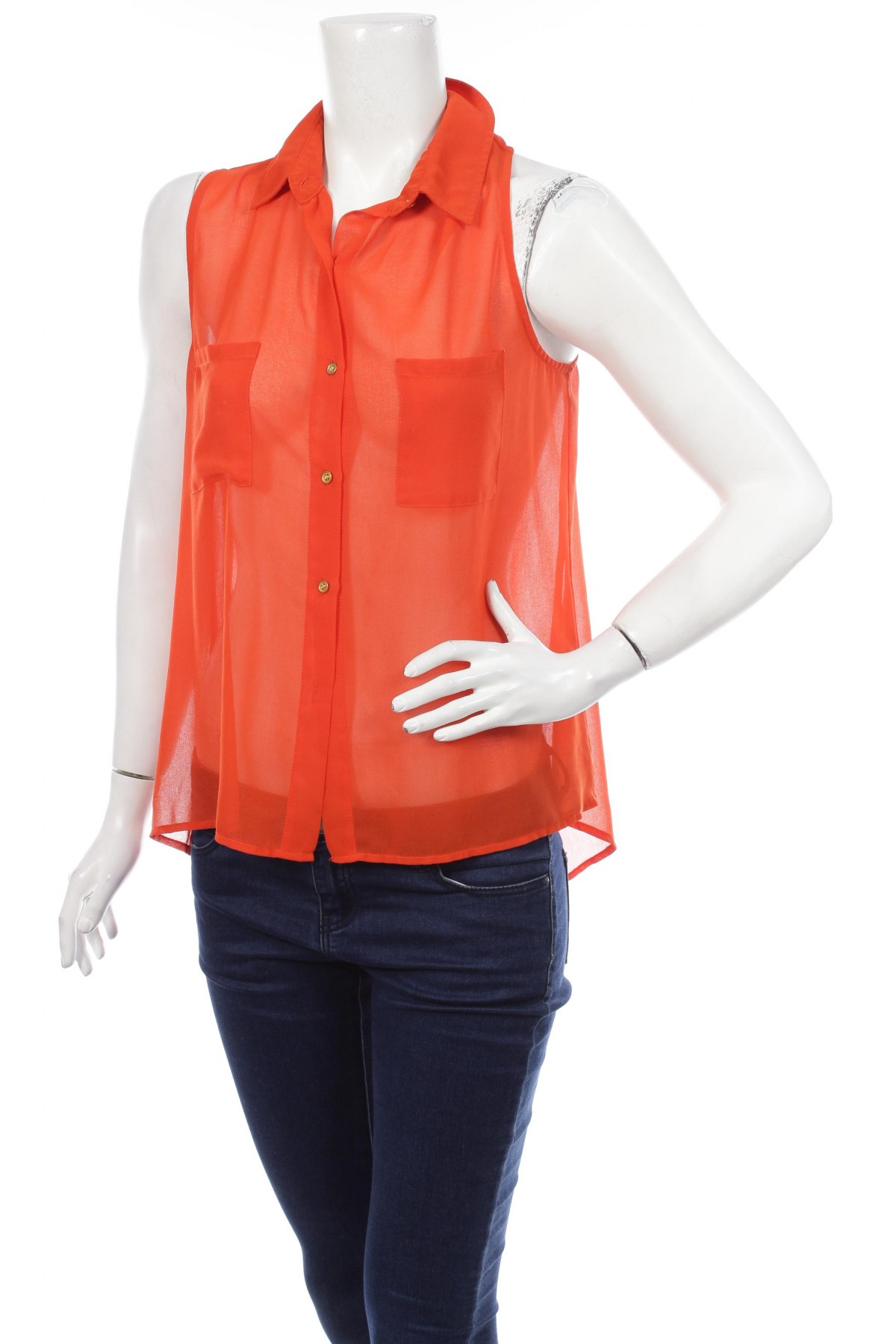 Γυναικείο πουκάμισο New Look, Μέγεθος L, Χρώμα Κόκκινο, Τιμή 11,34 €