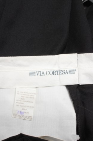 Мъжки панталон Via Cortesa, Размер S, Цвят Черен, Цена 24,65 лв.