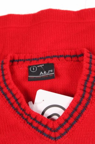 Детски пуловер, Размер 6-9m/ 68-74 см, Цвят Червен, Цена 4,25 лв.