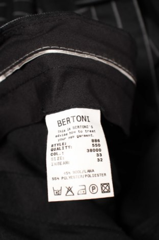 Мъжки панталон Bertoni, Размер S, Цвят Черен, Цена 6,50 лв.