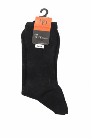 Чорапи Dore Dore, Размер S, Цвят Черен, Памук, Цена 35,70 лв.