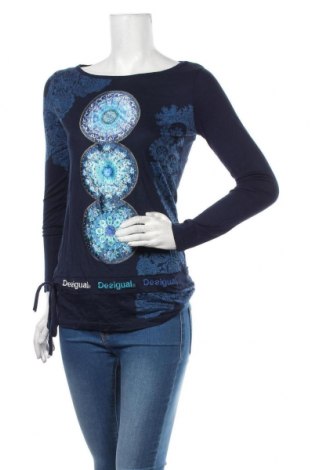 Γυναικεία μπλούζα Desigual, Μέγεθος M, Χρώμα Μπλέ, Τιμή 27,93 €