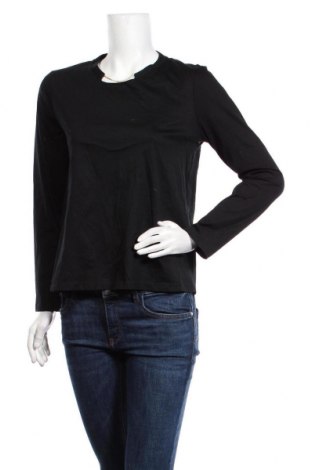 Дамска блуза Massimo Dutti, Размер S, Цвят Черен, Памук, Цена 15,60 лв.