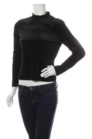 Дамска блуза Monki, Размер M, Цвят Черен, 95% полиестер, 5% еластан, Цена 27,30 лв.