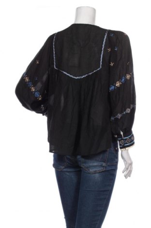 Дамска блуза Zara, Размер S, Цвят Черен, Вискоза, Цена 36,75 лв.