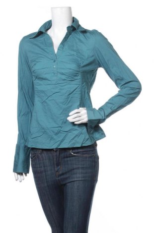 Дамска блуза Zero, Размер M, Цвят Син, 97% памук, 5% еластан, Цена 27,30 лв.