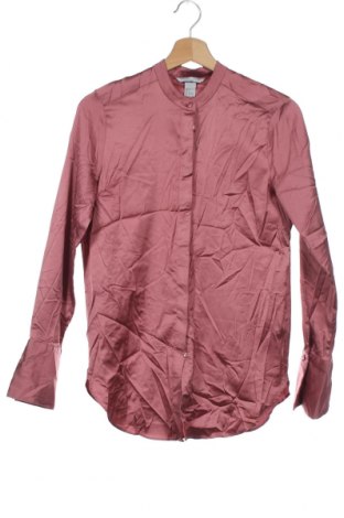 Дамска риза H&M, Размер XS, Цвят Розов, 96% полиестер, 4% еластан, Цена 27,30 лв.