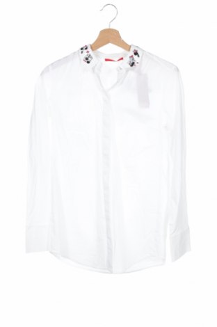 Дамска риза S.Oliver, Размер XS, Цвят Бял, 97% памук, 3% еластан, Цена 56,07 лв.