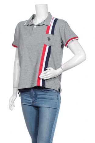 Damski T-shirt U.S. Polo Assn., Rozmiar XL, Kolor Szary, 85% bawełna, 15% wiskoza, Cena 43,71 zł