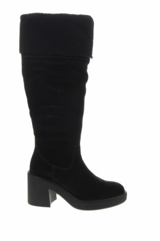 Γυναικείες μπότες Geox, Μέγεθος 37, Χρώμα Μαύρο, Φυσικό σουέτ, Τιμή 97,68 €