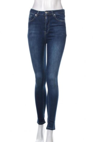 Damskie jeansy Na-Kd, Rozmiar S, Kolor Niebieski, 90% bawełna, 8% poliester, 2% elastyna, Cena 190,75 zł
