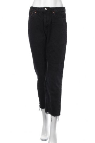 Дамски дънки Zara, Размер M, Цвят Черен, Цена 36,75 лв.