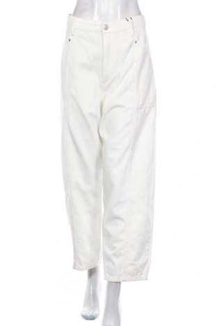 Blugi de femei Zara, Mărime XL, Culoare Alb, 100% bumbac, Preț 136,18 Lei