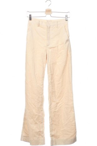 Дамски джинси H&M, Размер XS, Цвят Екрю, Памук, Цена 30,45 лв.