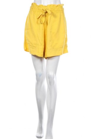 Pantaloni scurți de femei H&M, Mărime L, Culoare Galben, 100% lyocell, Preț 85,53 Lei