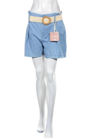 Pantaloni scurți de femei Rinascimento, Mărime M, Culoare Albastru, Bumbac, Preț 367,60 Lei