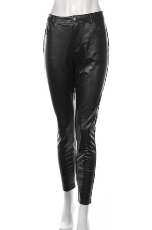 Дамски кожен панталон Calzedonia, Размер L, Цвят Черен, Еко кожа, Цена 43,05 лв.