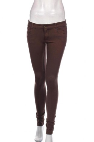 Дамски панталон Aiki, Размер M, Цвят Кафяв, 80% памук, 15% полиестер, 5% еластан, Цена 7,35 лв.