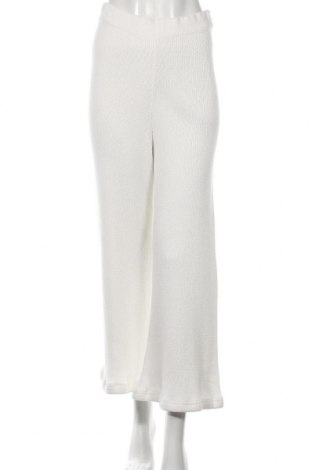 Γυναικείο παντελόνι Gina Tricot, Μέγεθος S, Χρώμα Λευκό, 88% βαμβάκι, 12% πολυεστέρας, Τιμή 22,73 €