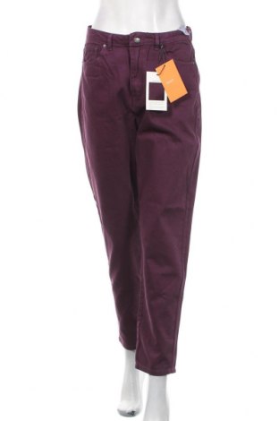 Γυναικείο παντελόνι Pull&Bear, Μέγεθος M, Χρώμα Βιολετί, Βαμβάκι, Τιμή 19,16 €